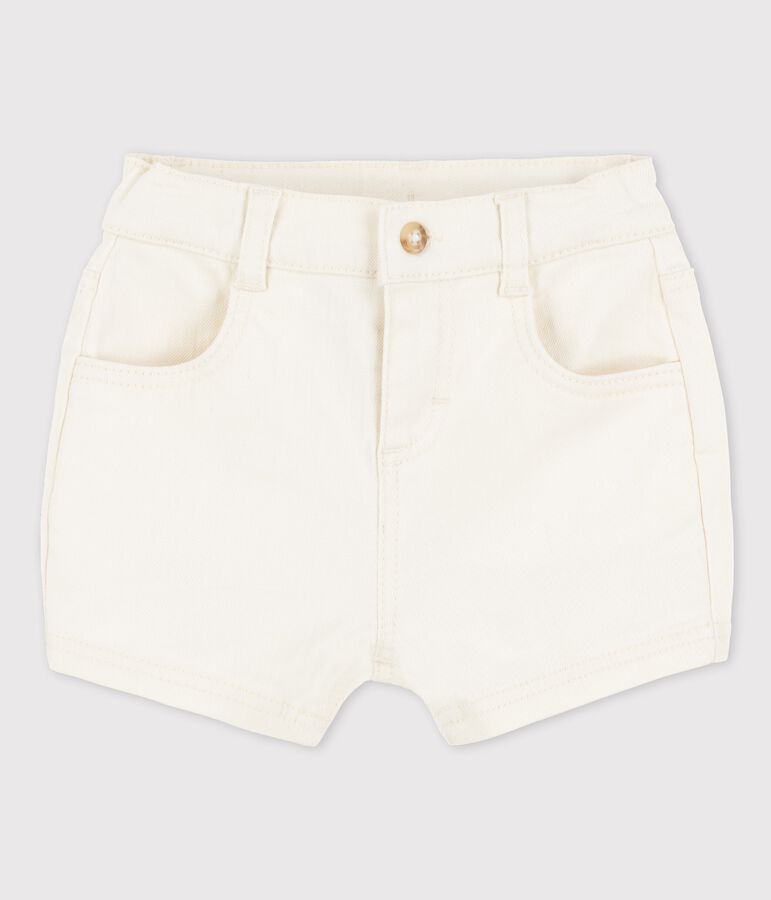 Babies' Denim Shorts Ecru
