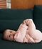 Babies' two-piece set in quilted tube knit SALINE pink