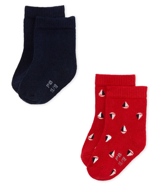 Baby boys' socks - pack of 2 multicolor