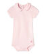 Baby girls' bodysuit with collar