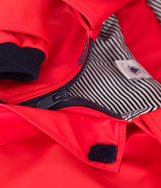 Babies' iconic raincoat in water-repellent fabric SPICY