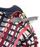 Women's Checked Sailor Top COQUILLE beige/MULTICO white