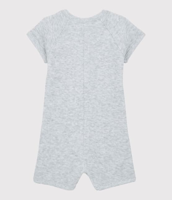 Baby Boys' Terry Playsuit POUSSIERE CHINE grey