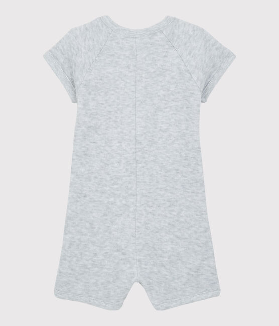 Baby Boys' Terry Playsuit POUSSIERE CHINE grey