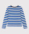 Women's Straight Round-Neck Cotton T-Shirt NEWBLEU /MASTOC