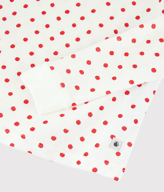 Unisex Snugfit Paris Print Cotton Pyjamas MARSHMALLOW white/PEPS red