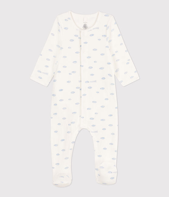 Tube Knit Cloud Patterned Bodyjama MARSHMALLOW white/MULTICO white
