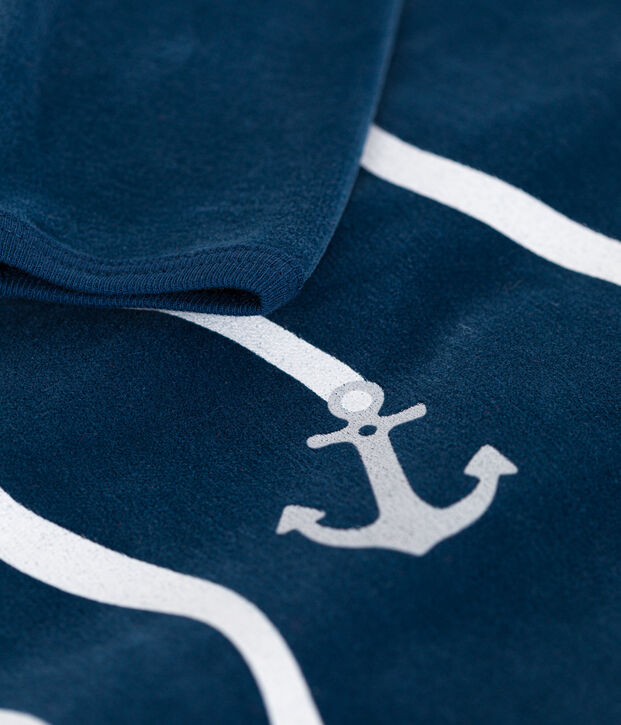 Dors bien en velours b&eacute;b&eacute; blue