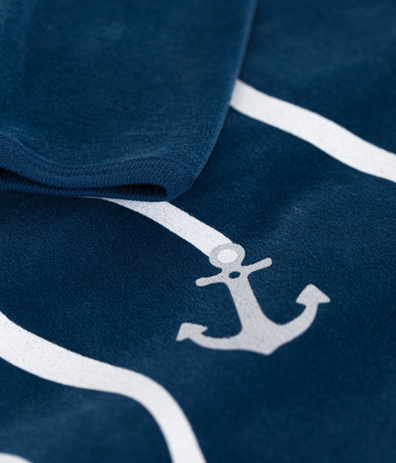 Dors bien en velours b&eacute;b&eacute; blue