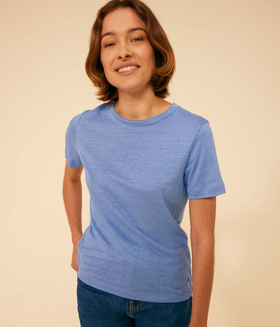 Women's Iconic Linen T-Shirt GAULOISE blue
