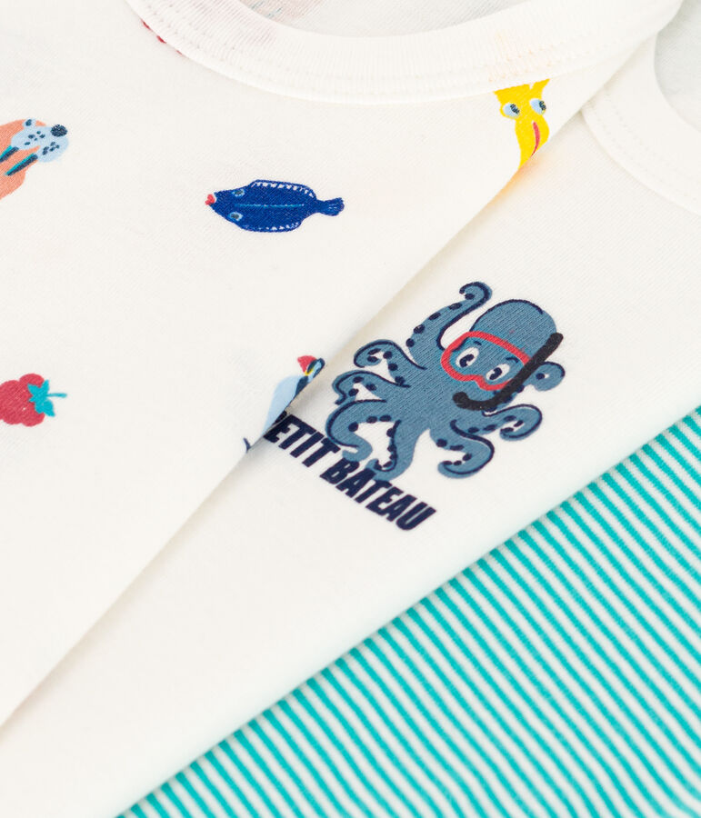 Boys' Cotton Vests - 3-Pack multicolor