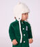 Babies' sherpa chapka hat with ears MILK