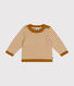 Babies' jumper in a wool and cotton knit