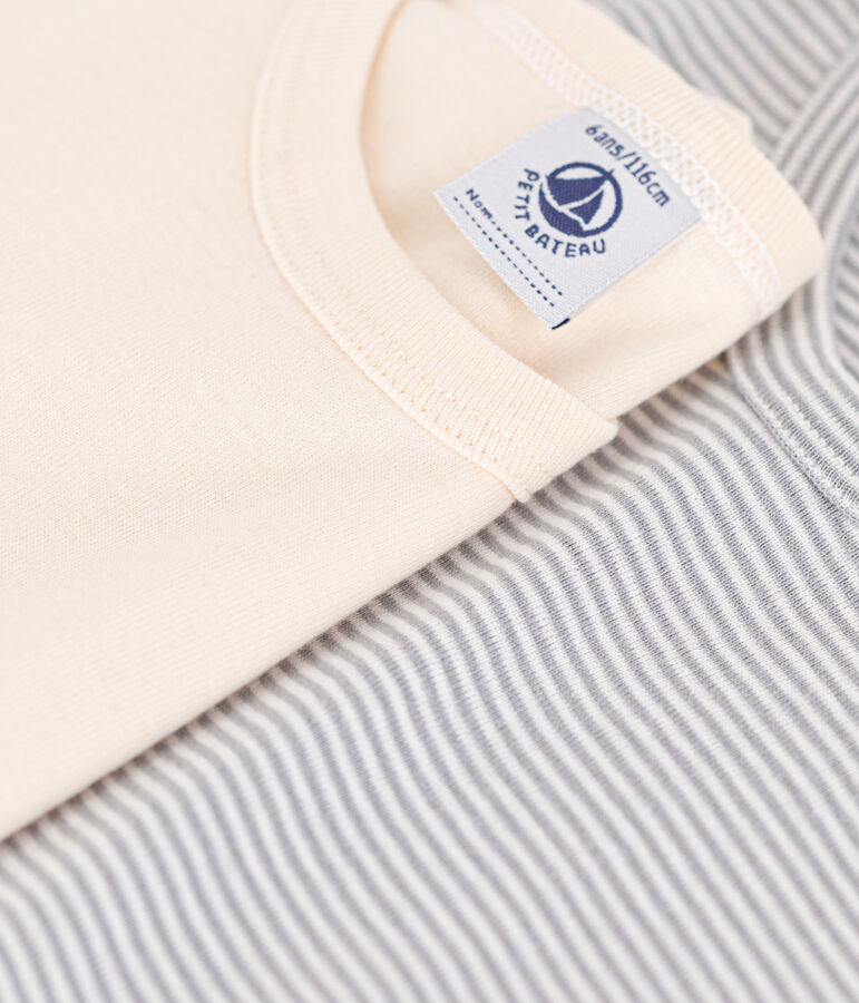 Boys' Short-Sleeved Cotton T-shirts - 2-Pack multicolor