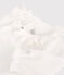 Baby Girls' Organic Cotton Bodysuit with Collar MARSHMALLOW white