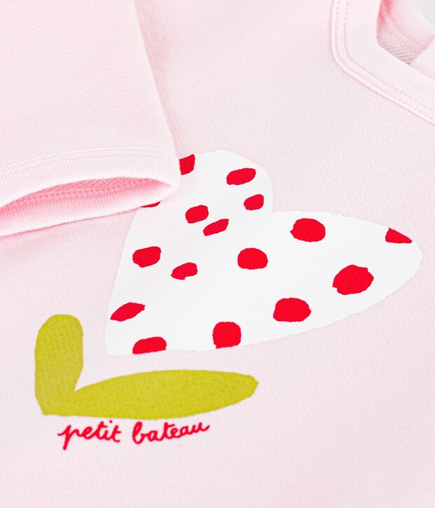 Baby cotton hooded sweatshirt with patterns BARELY