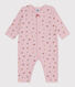 Babies' footless floral-print cotton pyjama suit