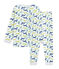 Boys' Fleece Pyjamas white/multicolor