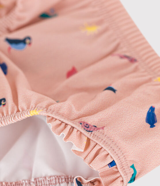 Babies' Recycled Fabric Briefs SALINE pink/MULTICO white