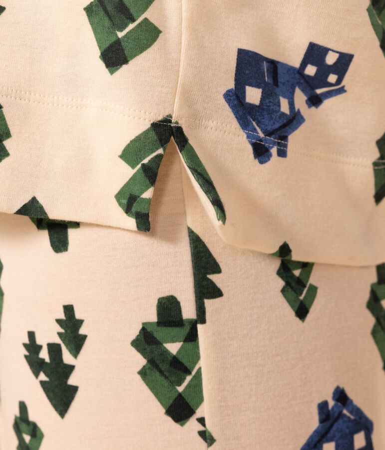 Women's Chalet Cotton Pyjamas Ecru/multicolor