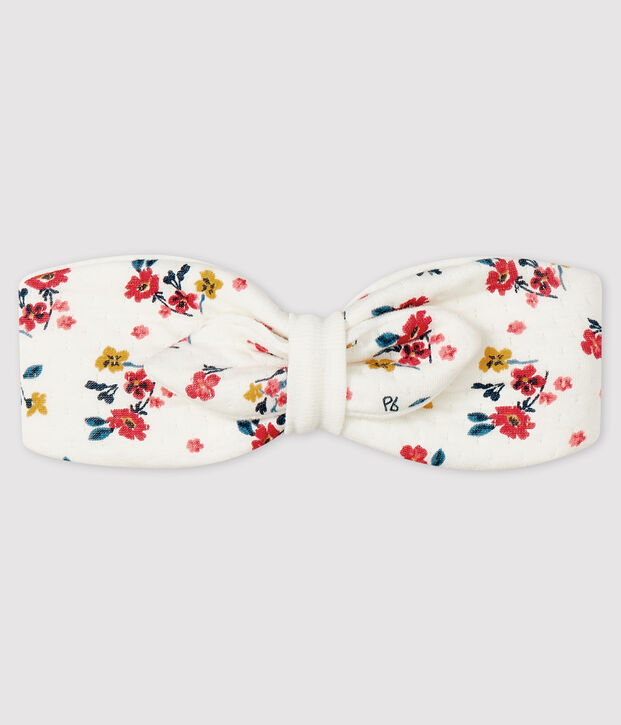 Baby girl's floral headband white/multicolor