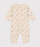Babies' cotton floral print footless pyjama suit AVALANCHE white/MULTICO