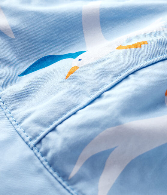 Baby Boys' Sun Hat with Gull Print JASMIN blue/MULTICO white