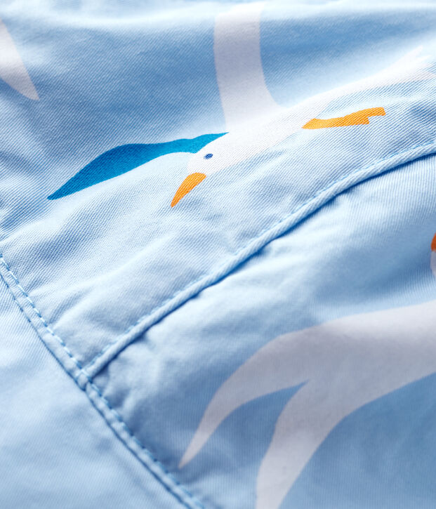 Baby Boys' Sun Hat with Gull Print blue/multicolor