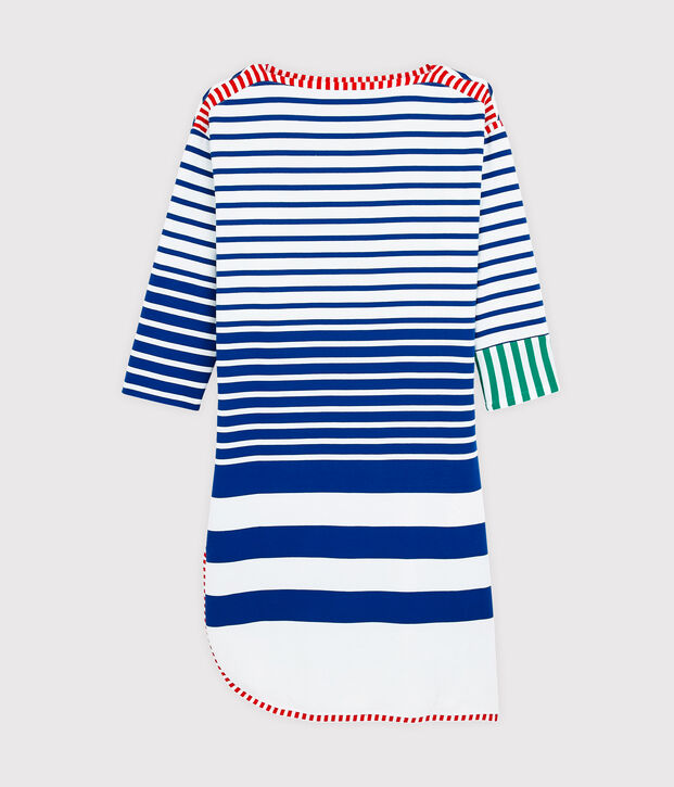 Hy&egrave;res edition women's dress white/blue