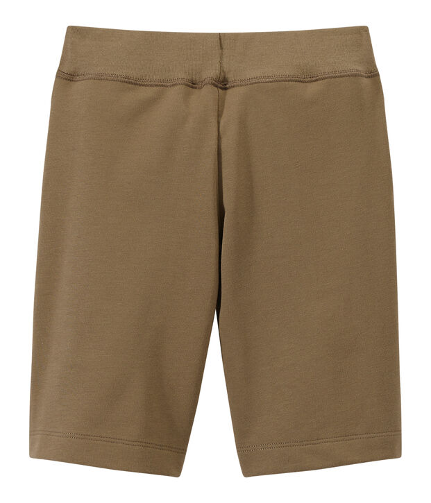Boys' bermuda in heavyweight jersey brown