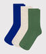 Children's plain cotton socks - 3-Pack