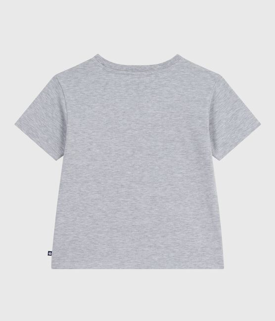 Children's short-sleeved printed T-shirt FUMEE CHINE grey