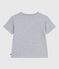 Children's short-sleeved printed T-shirt FUMEE CHINE grey