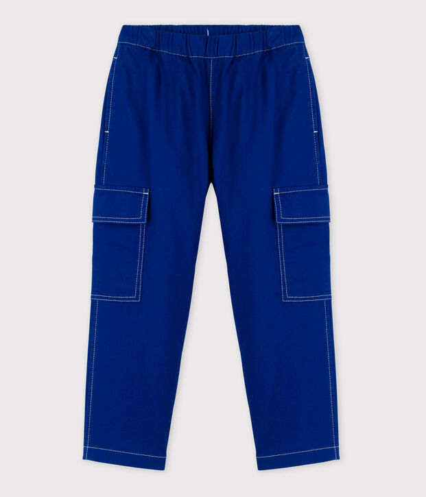 Unisex Serge Cargo Trousers blue