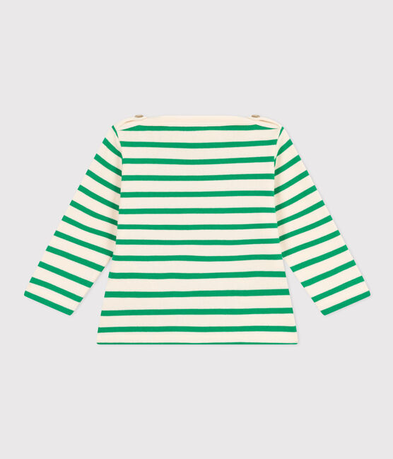 Babies' Thick Cotton Breton Top AVALANCHE /PRADO