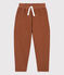 Unisex Quilted Tube Knit Trousers CINA brown