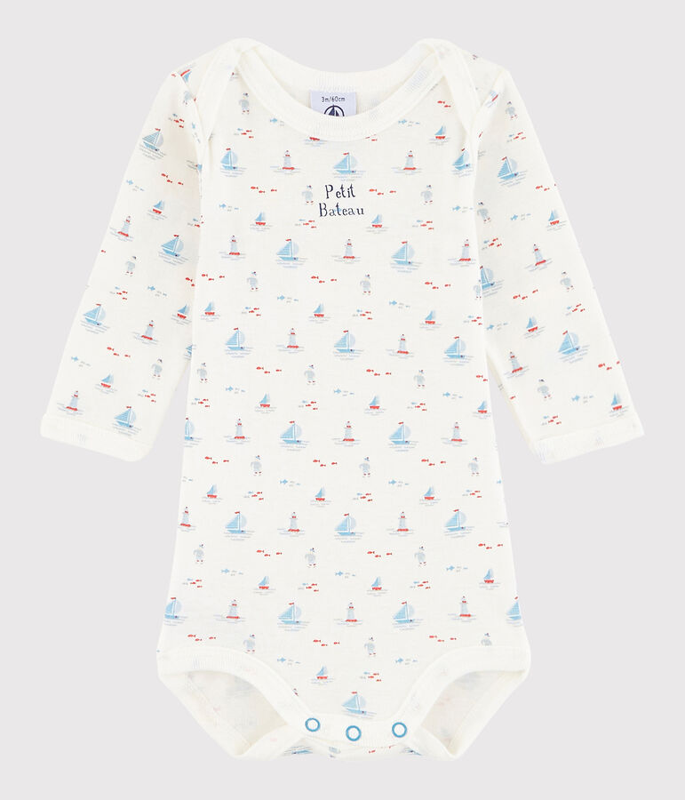 Baby Boys' Long-Sleeved Bodysuit white/multicolor