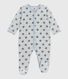Babies' star-print velour pyjamas
