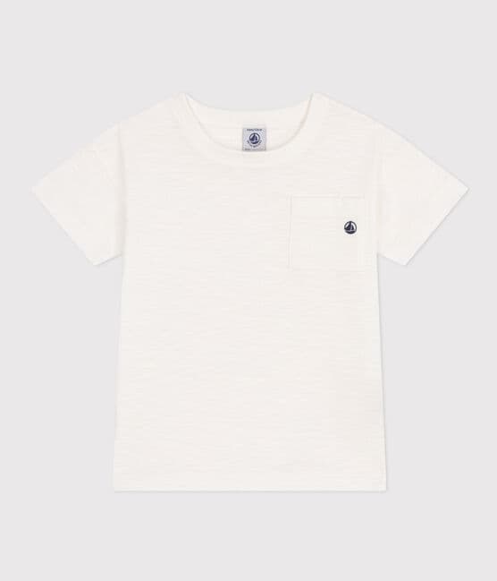 Boys' Slub Jersey T-shirt MARSHMALLOW white