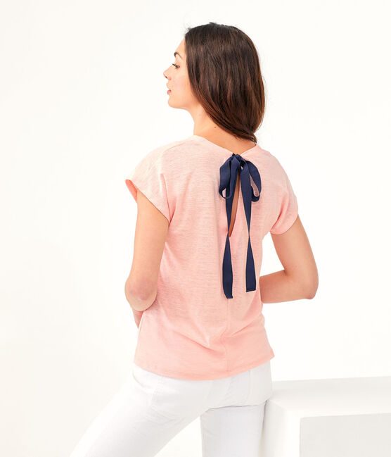 Women's Linen T-Shirt PATIENCE pink