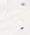 Children's long-sleeved plain cotton T-shirt white