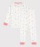 Children's star print cotton pyjamas MARSHMALLOW white/MULTICO white