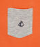 Boy's T-shirt with breast pocket ORIENT orange