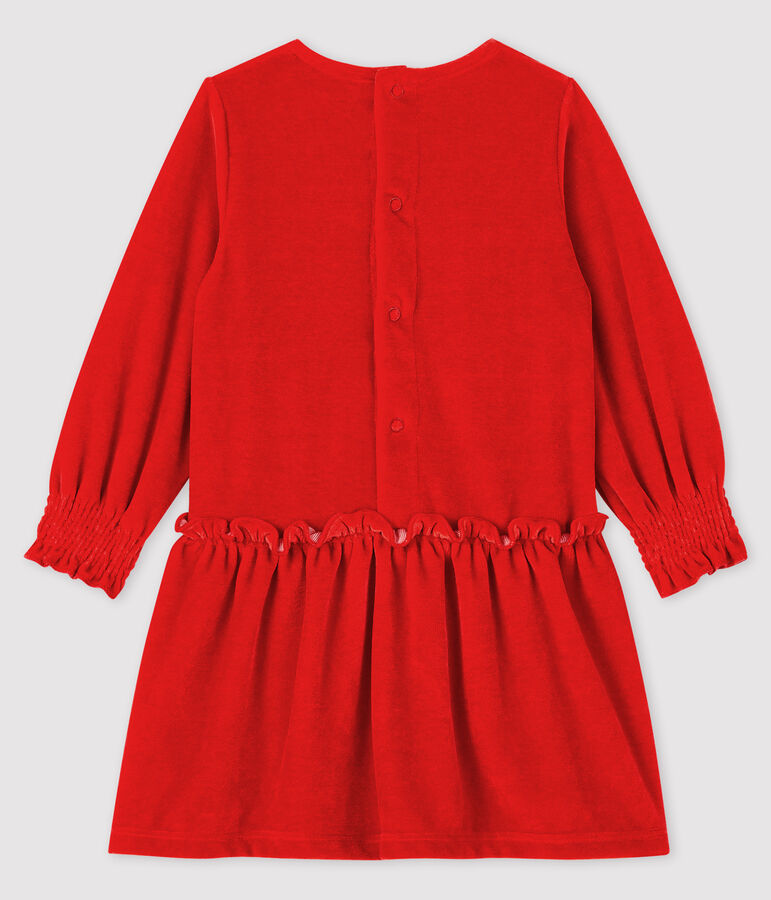 Baby girl's long-sleeved dress TERKUIT red
