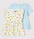 Baby Girls' Plain and Print Blouses - 2-Pack