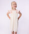 Children's short-sleeved cotton dress white