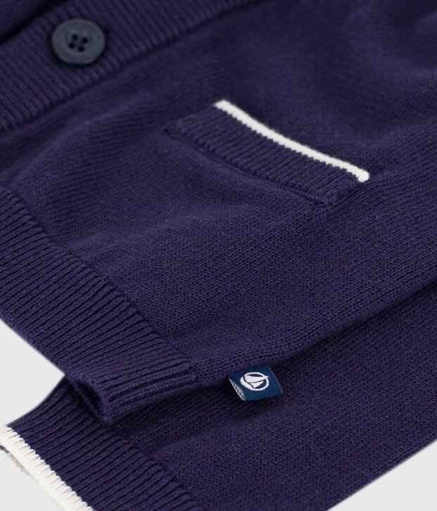 Babies' plain cotton cardigan SOIR