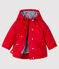 Baby boy's mid-length parka TERKUIT red