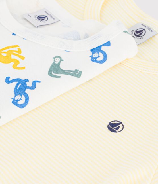 Pack of children's printed short cotton pyjamas variante 1