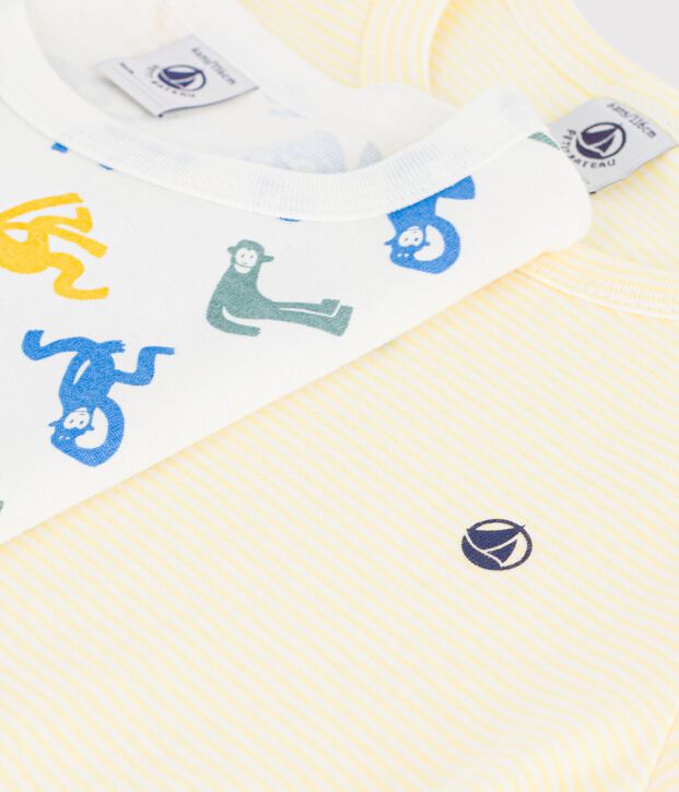 Pack of children's printed short cotton pyjamas multicolor